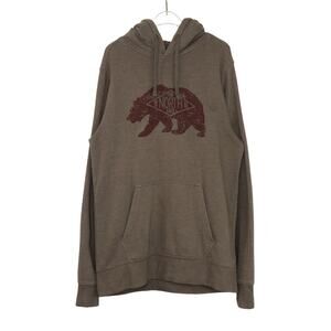 The North Face Beritage Bear Graphic Brown Mens Hoodie Sweatshirt Medium